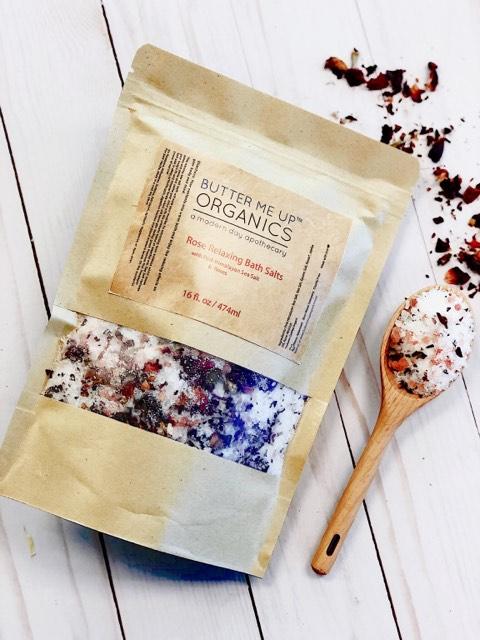 Organic Rose Salt Pink Himalayan Sea Salt Soak